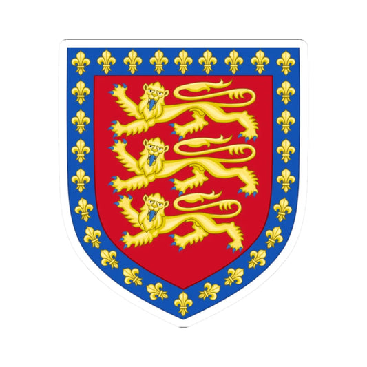 Arms of John of Eltham Earl of Cornwall (England) (Coat of Arms) STICKER Vinyl Kiss-Cut Decal 2 Inch White - The Sticker Space