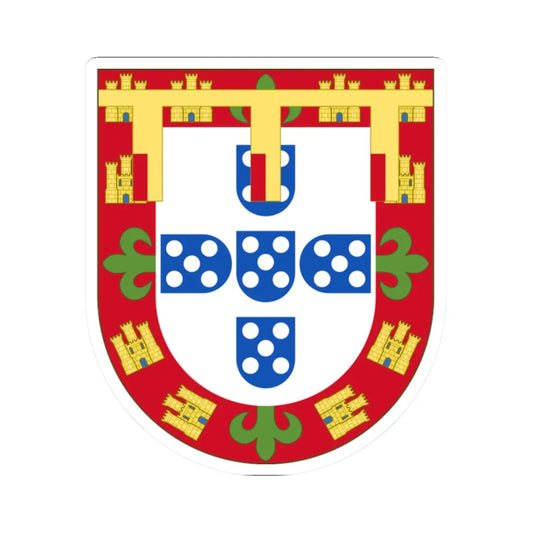 Arms of John of Portugal Constable of Portugal (Portugal) (Coat of Arms) STICKER Vinyl Kiss-Cut Decal 2 Inch White - The Sticker Space