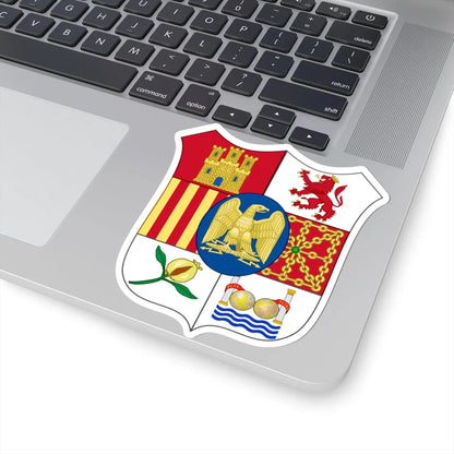 Arms of Joseph Bonaparte as King of Spain type 2 (Spain) (Coat of Arms) STICKER Vinyl Kiss-Cut Decal - The Sticker Space