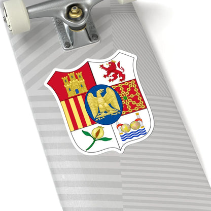 Arms of Joseph Bonaparte as King of Spain type 2 (Spain) (Coat of Arms) STICKER Vinyl Kiss-Cut Decal - The Sticker Space