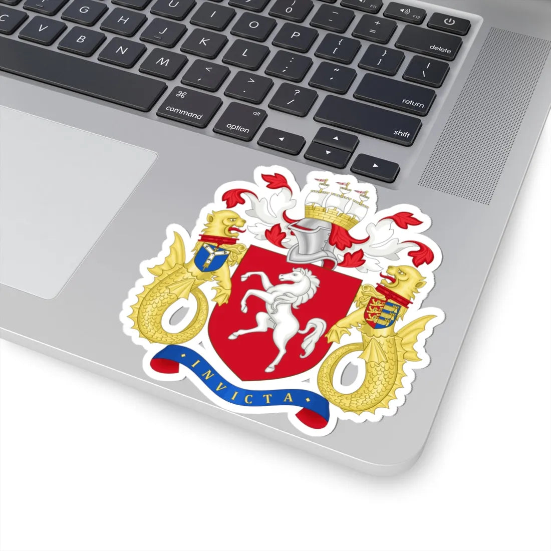 Arms of Kent County Council (England) (Coat of Arms) STICKER Vinyl Kiss-Cut Decal - The Sticker Space