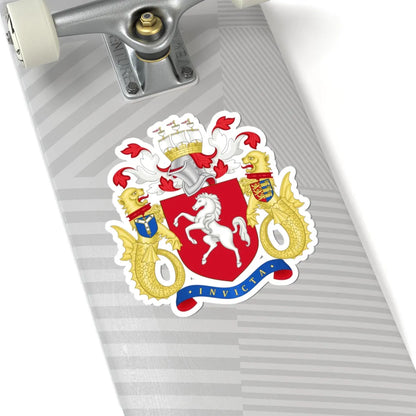 Arms of Kent County Council (England) (Coat of Arms) STICKER Vinyl Kiss-Cut Decal - The Sticker Space