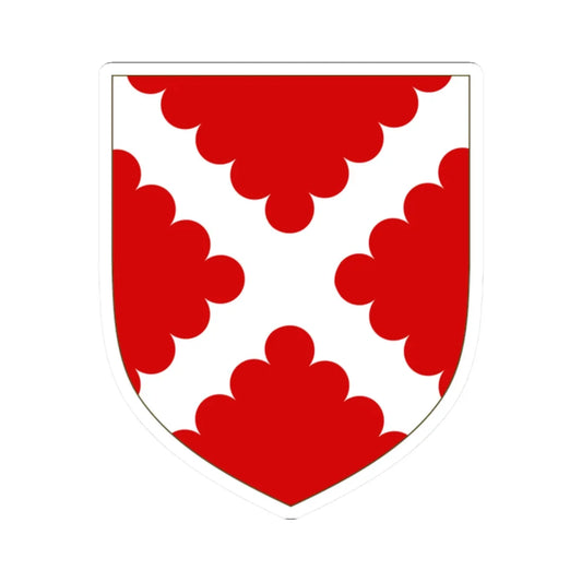 Arms of Kerdeston (England) (Coat of Arms) STICKER Vinyl Kiss-Cut Decal 2 Inch White - The Sticker Space