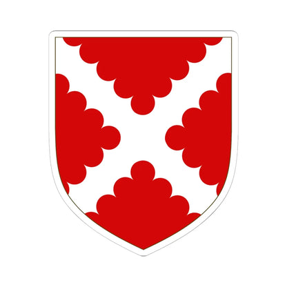 Arms of Kerdeston (England) (Coat of Arms) STICKER Vinyl Kiss-Cut Decal 6 Inch White - The Sticker Space