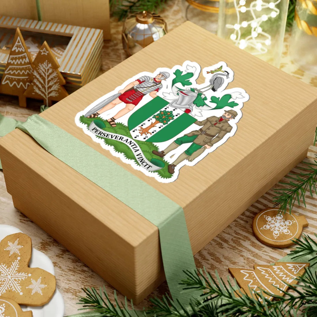 Arms of Kesteven County Council (England) (Coat of Arms) STICKER Vinyl Kiss-Cut Decal - The Sticker Space