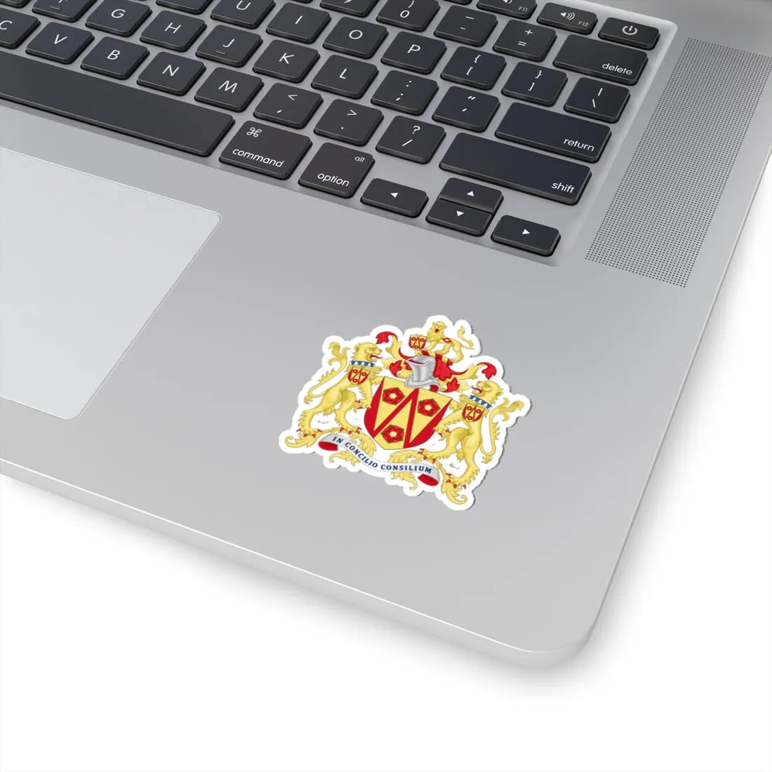 Arms of Lancashire County Council (England) (Coat of Arms) STICKER Vinyl Kiss-Cut Decal - The Sticker Space