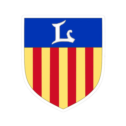 Arms of Langogne (Spain) (Coat of Arms) STICKER Vinyl Kiss-Cut Decal 3 Inch White - The Sticker Space