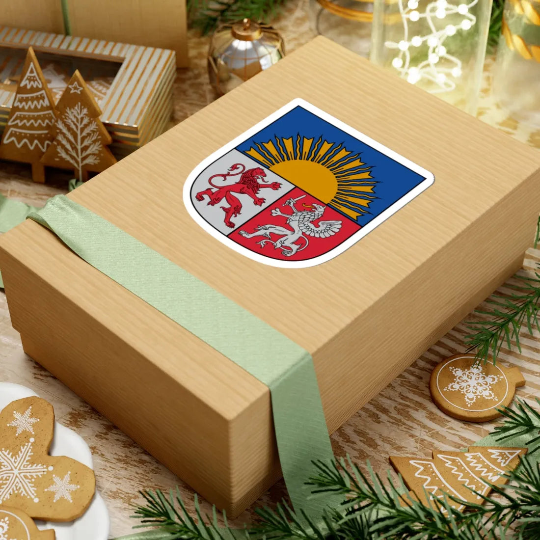 Arms of Latvia (Latvia) (Coat of Arms) STICKER Vinyl Kiss-Cut Decal - The Sticker Space