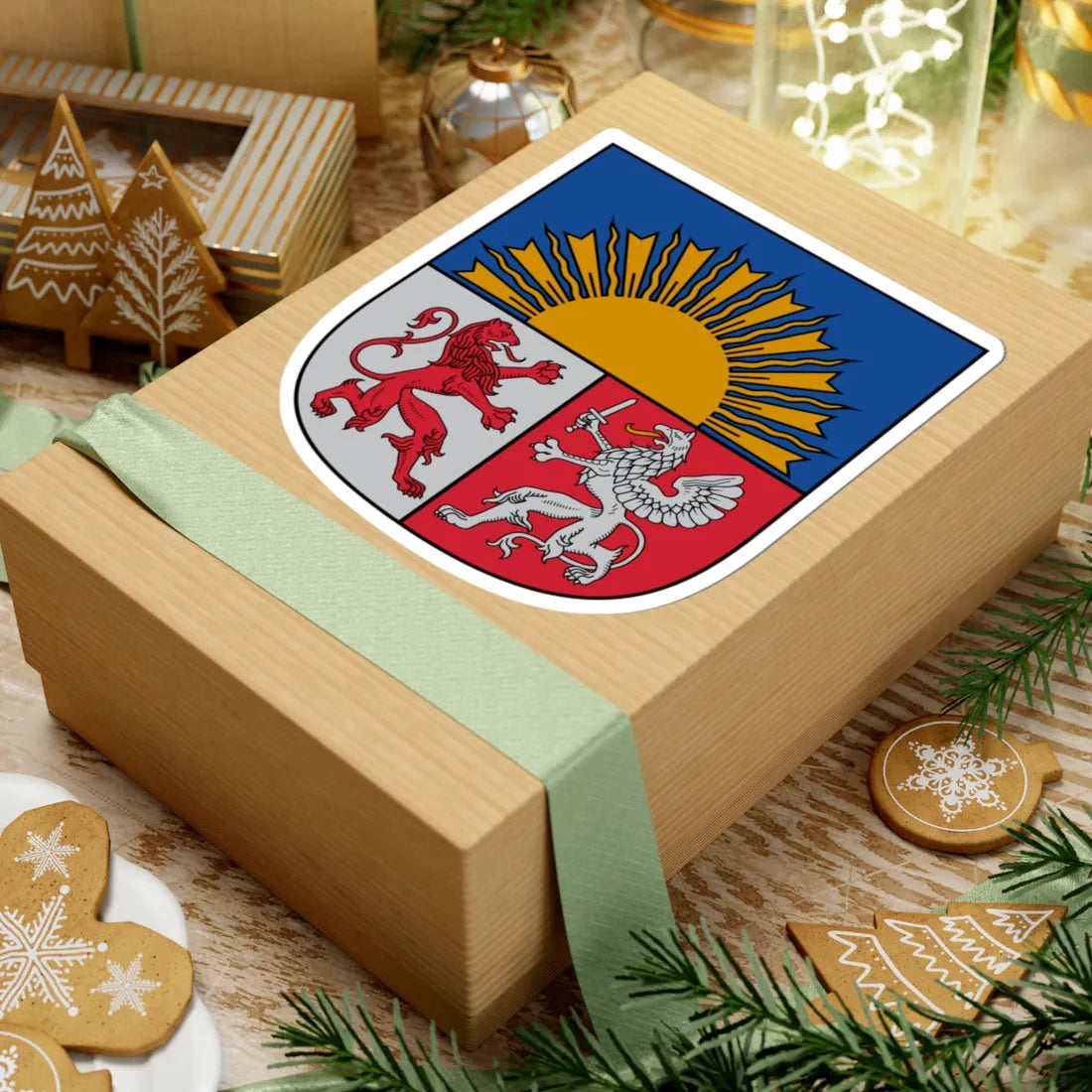 Arms of Latvia (Latvia) (Coat of Arms) STICKER Vinyl Kiss-Cut Decal - The Sticker Space