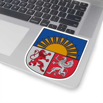 Arms of Latvia (Latvia) (Coat of Arms) STICKER Vinyl Kiss-Cut Decal - The Sticker Space