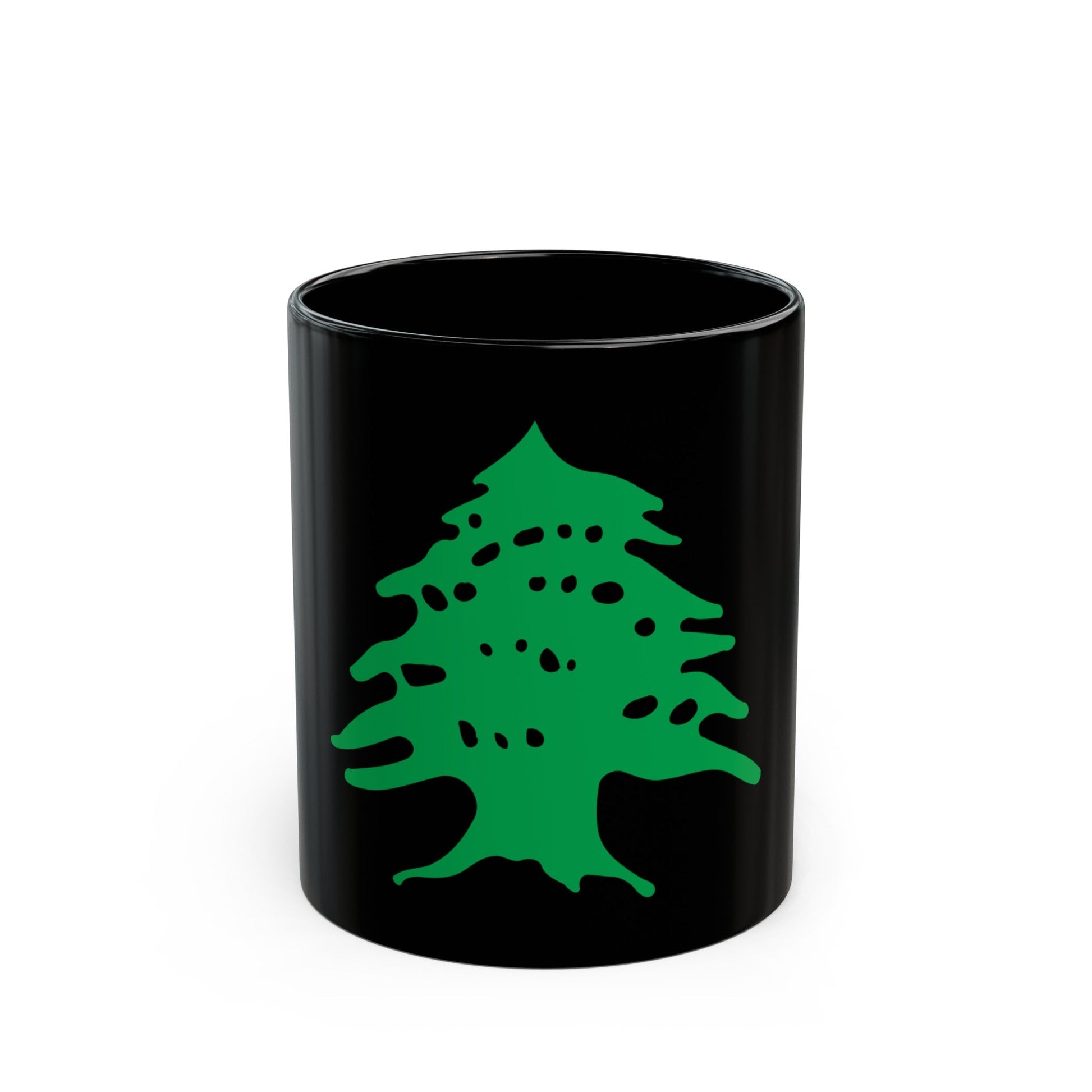 Arms of Lebanon - Black Coffee Mug-11oz-The Sticker Space