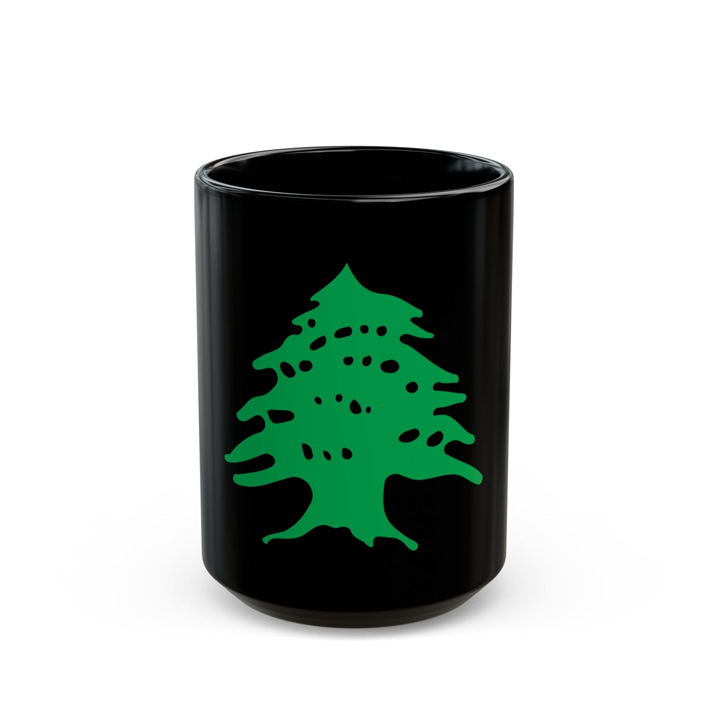 Arms of Lebanon - Black Coffee Mug-15oz-The Sticker Space