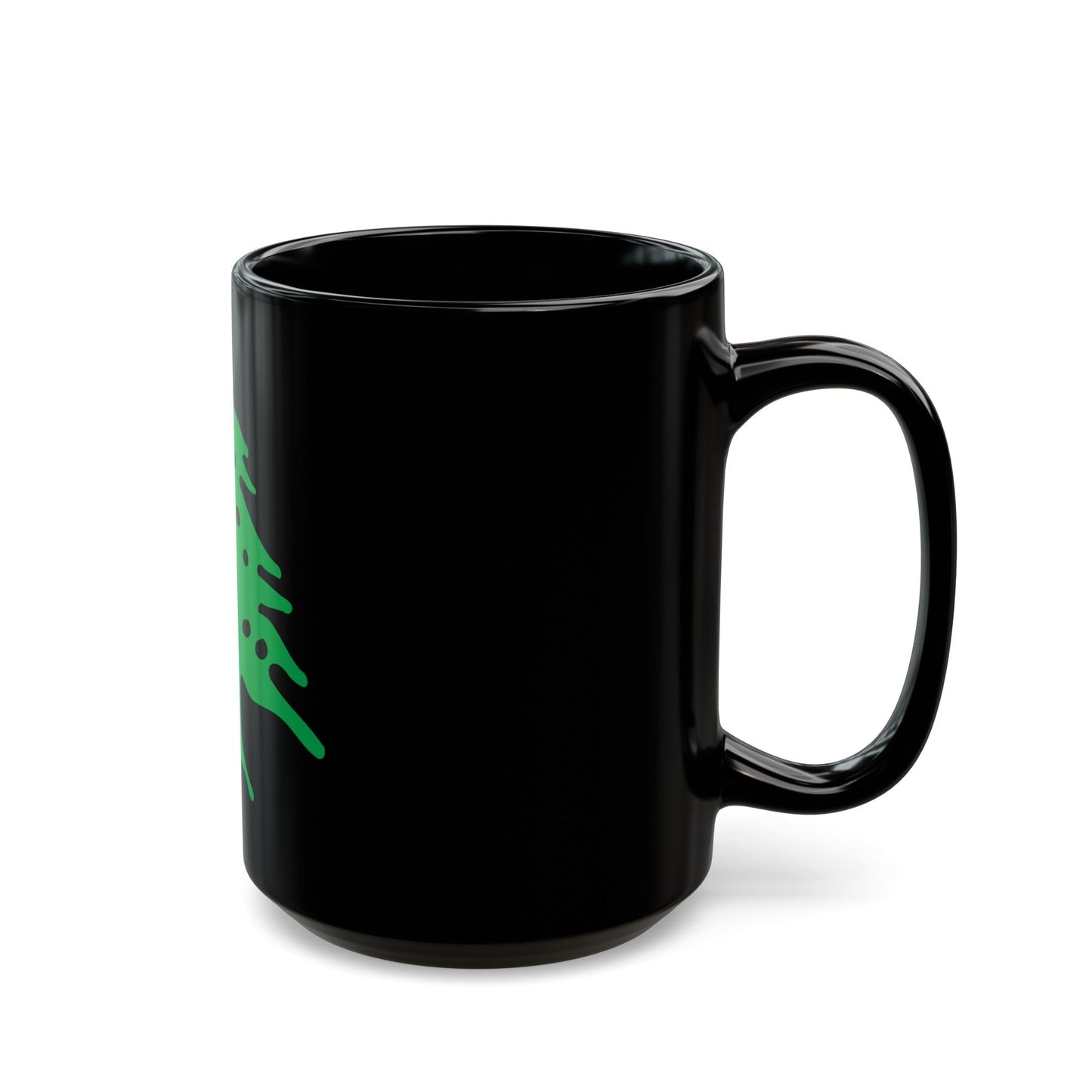 Arms of Lebanon - Black Coffee Mug-The Sticker Space