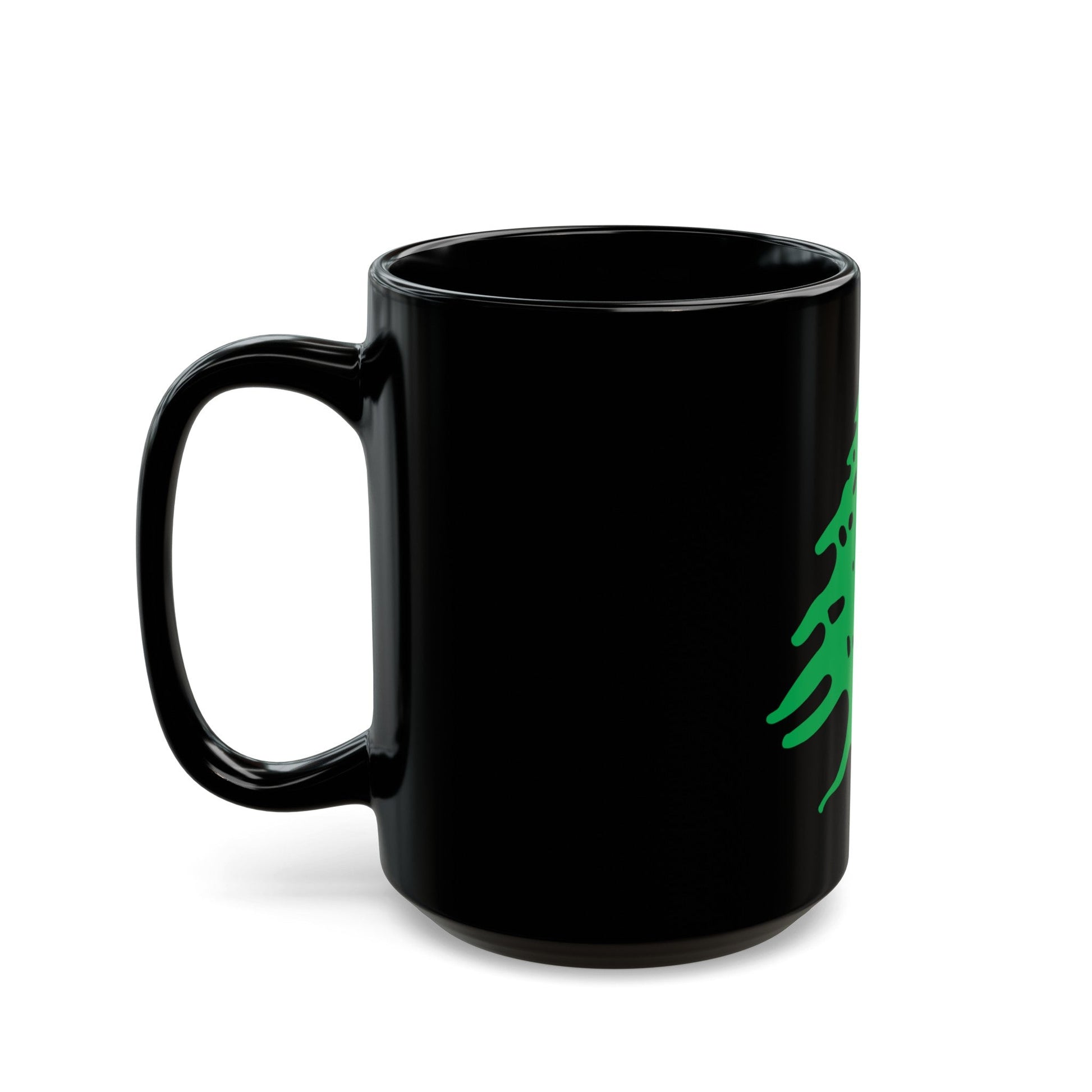 Arms of Lebanon - Black Coffee Mug-The Sticker Space