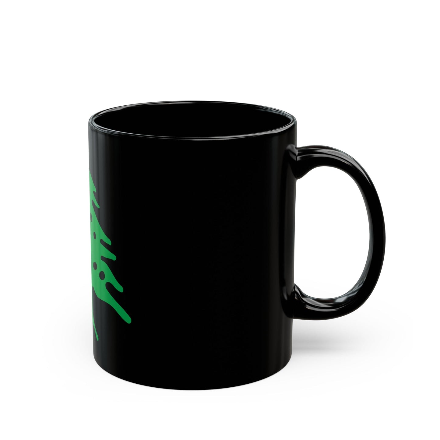 Arms of Lebanon - Black Coffee Mug-The Sticker Space