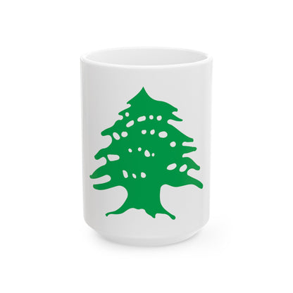 Arms of Lebanon - White Coffee Mug-15oz-The Sticker Space