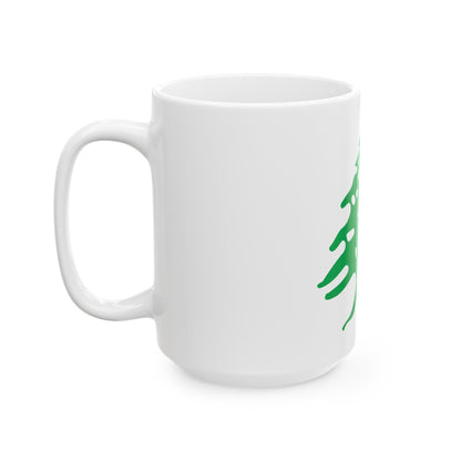 Arms of Lebanon - White Coffee Mug-The Sticker Space