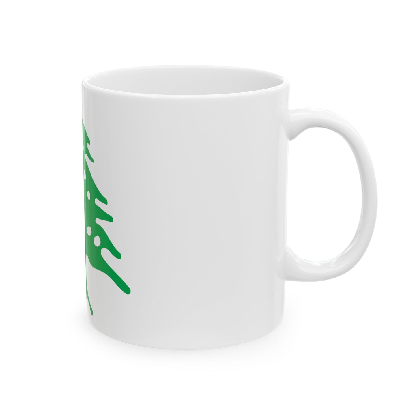 Arms of Lebanon - White Coffee Mug-The Sticker Space