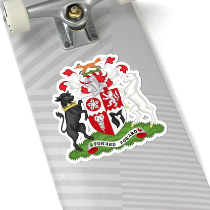 Arms of Leicestershire County Council (England) (Coat of Arms) STICKER Vinyl Kiss-Cut Decal - The Sticker Space