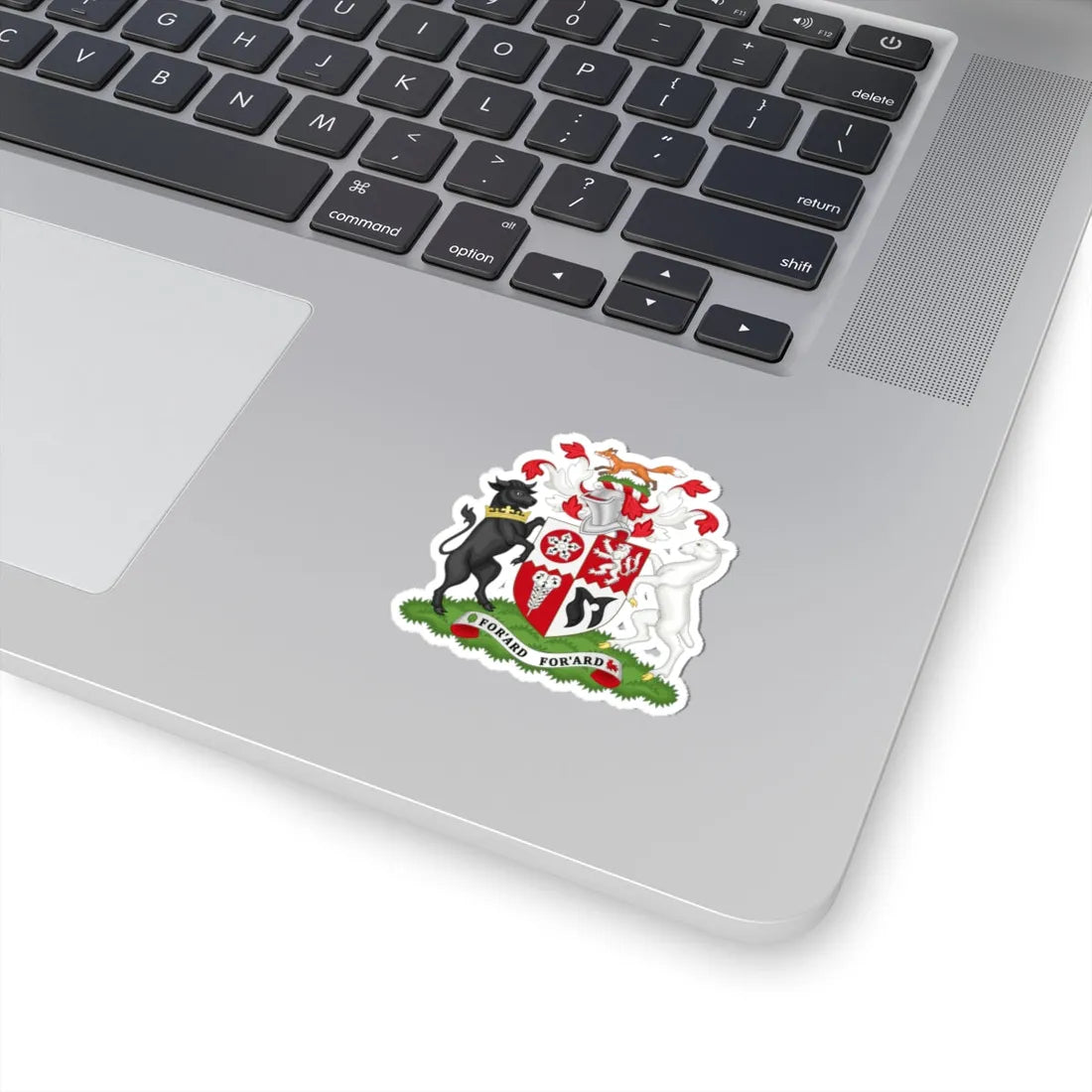 Arms of Leicestershire County Council (England) (Coat of Arms) STICKER Vinyl Kiss-Cut Decal - The Sticker Space