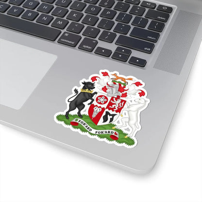 Arms of Leicestershire County Council (England) (Coat of Arms) STICKER Vinyl Kiss-Cut Decal - The Sticker Space