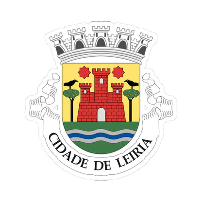 Arms of Leiria (Portugal) (Coat of Arms) STICKER Vinyl Kiss-Cut Decal 3 Inch White - The Sticker Space