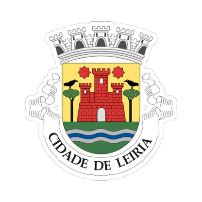 Arms of Leiria (Portugal) (Coat of Arms) STICKER Vinyl Kiss-Cut Decal 4 Inch White - The Sticker Space