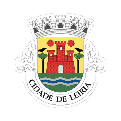 Arms of Leiria (Portugal) (Coat of Arms) STICKER Vinyl Kiss-Cut Decal 6 Inch White - The Sticker Space