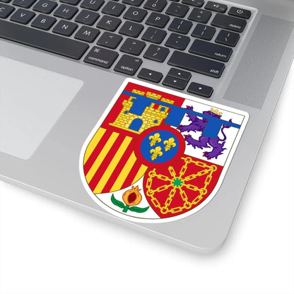 Arms of Leonor Princess of Asturias (Spain) (Coat of Arms) STICKER Vinyl Kiss-Cut Decal - The Sticker Space