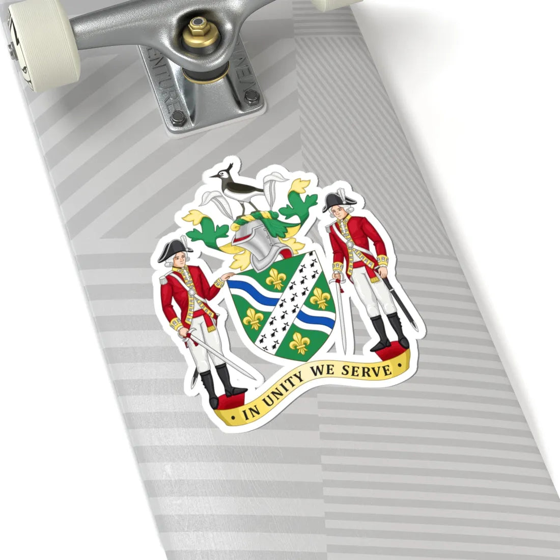 Arms of Lincolnshire County Council (England) (Coat of Arms) STICKER Vinyl Kiss-Cut Decal - The Sticker Space