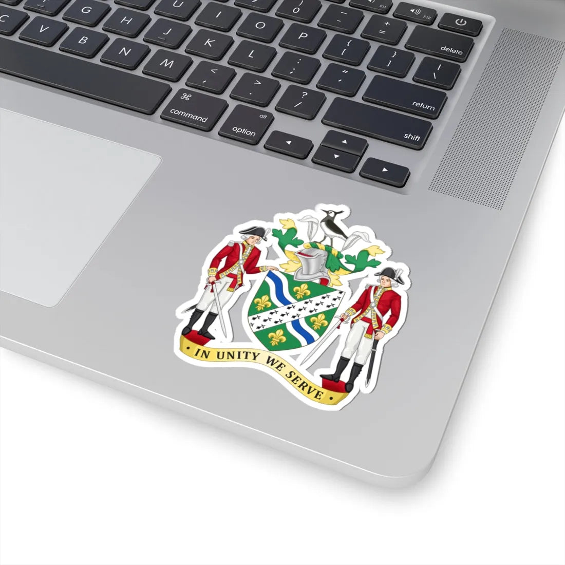 Arms of Lincolnshire County Council (England) (Coat of Arms) STICKER Vinyl Kiss-Cut Decal - The Sticker Space