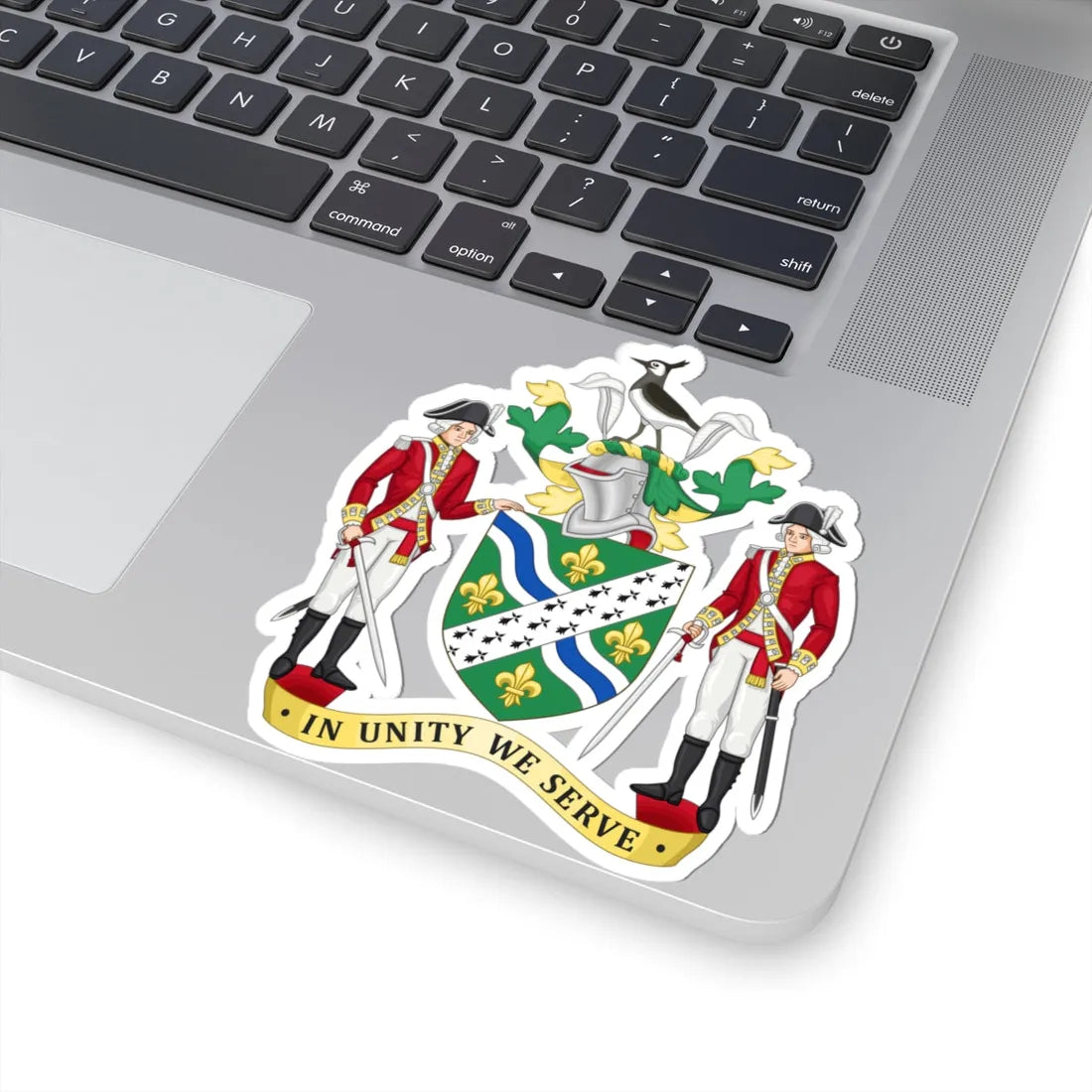 Arms of Lincolnshire County Council (England) (Coat of Arms) STICKER Vinyl Kiss-Cut Decal - The Sticker Space
