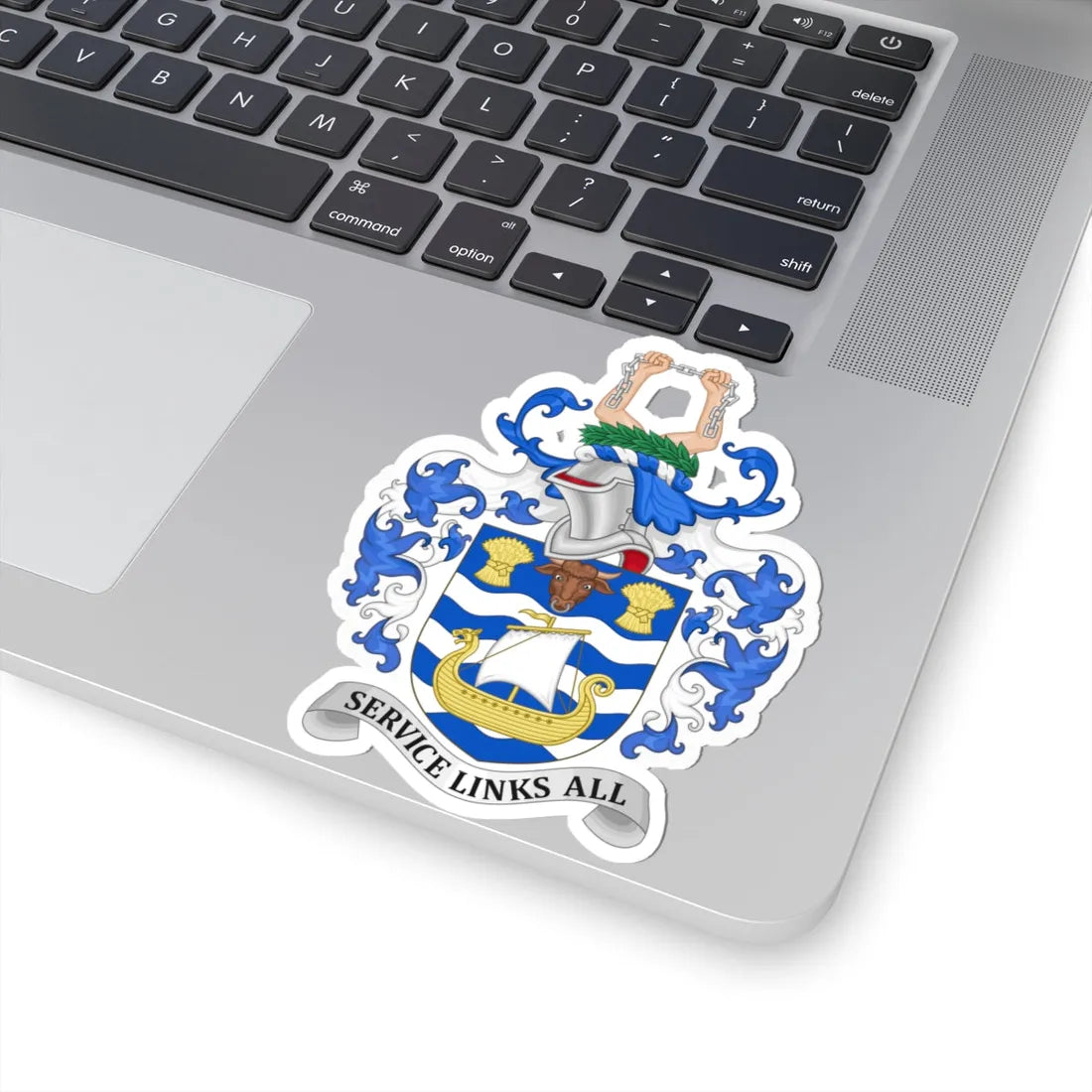 Arms of Lindsey County Council (England) (Coat of Arms) STICKER Vinyl Kiss-Cut Decal - The Sticker Space