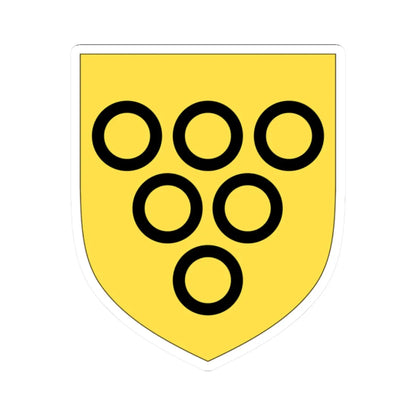 Arms of Lowther Earl of Lonsdale (England) (Coat of Arms) STICKER Vinyl Kiss-Cut Decal 2 Inch White - The Sticker Space