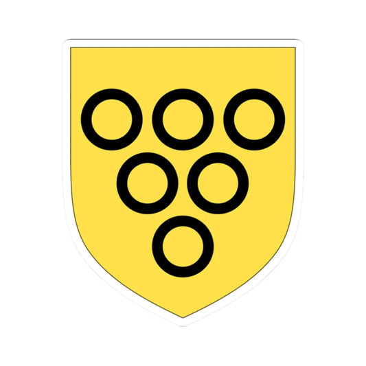 Arms of Lowther Earl of Lonsdale (England) (Coat of Arms) STICKER Vinyl Kiss-Cut Decal 2 Inch White - The Sticker Space