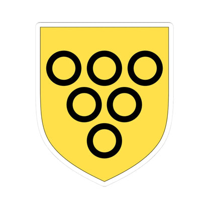 Arms of Lowther Earl of Lonsdale (England) (Coat of Arms) STICKER Vinyl Kiss-Cut Decal 3 Inch White - The Sticker Space