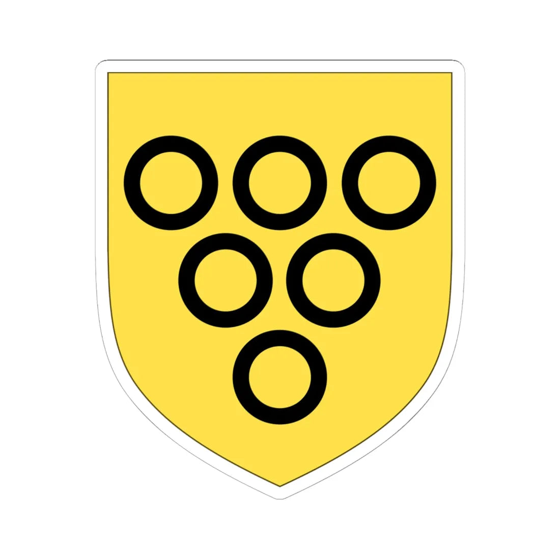 Arms of Lowther Earl of Lonsdale (England) (Coat of Arms) STICKER Vinyl Kiss-Cut Decal 6 Inch White - The Sticker Space