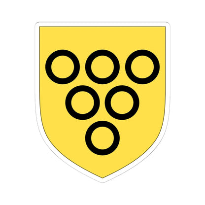 Arms of Lowther Earl of Lonsdale (England) (Coat of Arms) STICKER Vinyl Kiss-Cut Decal 6 Inch White - The Sticker Space