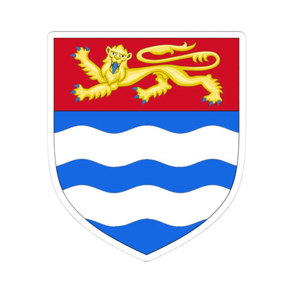 Arms of Lyme Regis (England) (Coat of Arms) STICKER Vinyl Kiss-Cut Decal 4 Inch White - The Sticker Space