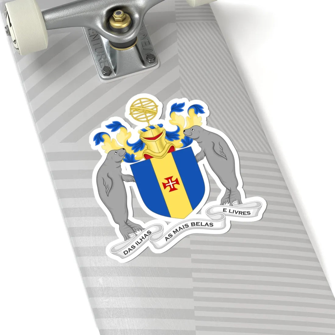 Arms of Madeira (Portugal) (Coat of Arms) STICKER Vinyl Kiss-Cut Decal - The Sticker Space