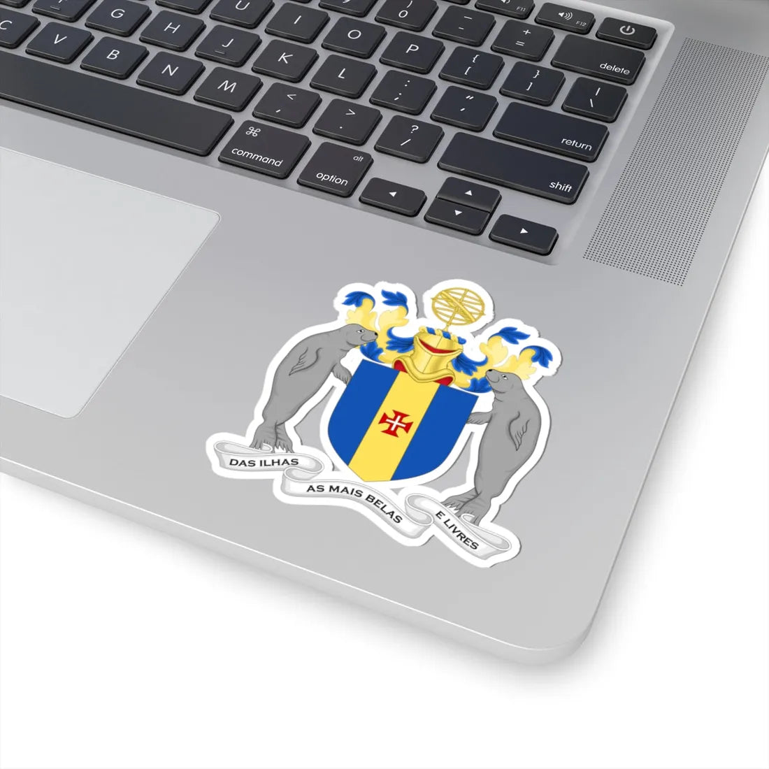 Arms of Madeira (Portugal) (Coat of Arms) STICKER Vinyl Kiss-Cut Decal - The Sticker Space