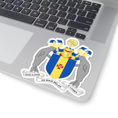 Arms of Madeira (Portugal) (Coat of Arms) STICKER Vinyl Kiss-Cut Decal - The Sticker Space