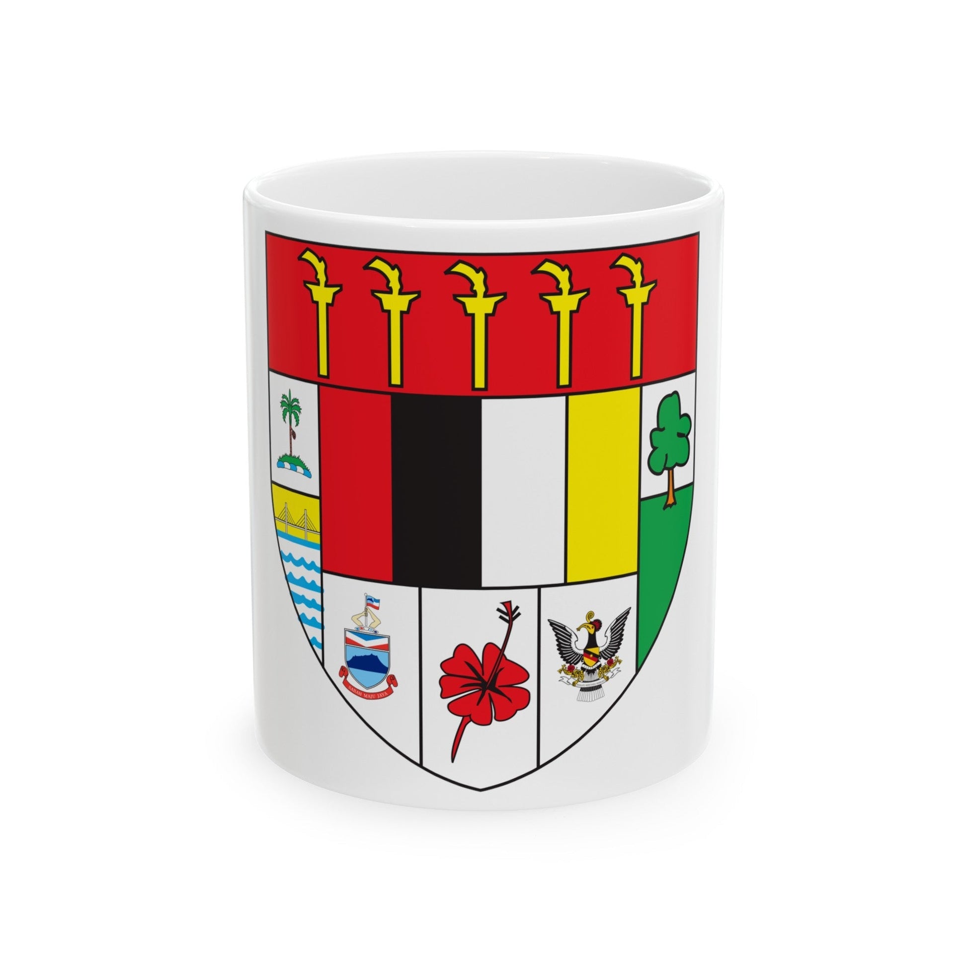 Arms of Malaysia - White Coffee Mug-11oz-The Sticker Space