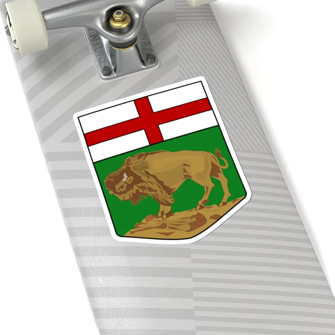 Arms of Manitoba (Canada) (Coat of Arms) STICKER Vinyl Kiss-Cut Decal - The Sticker Space