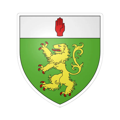 Arms of McGuinness (Ireland) (Coat of Arms) STICKER Vinyl Kiss-Cut Decal 6 Inch White - The Sticker Space