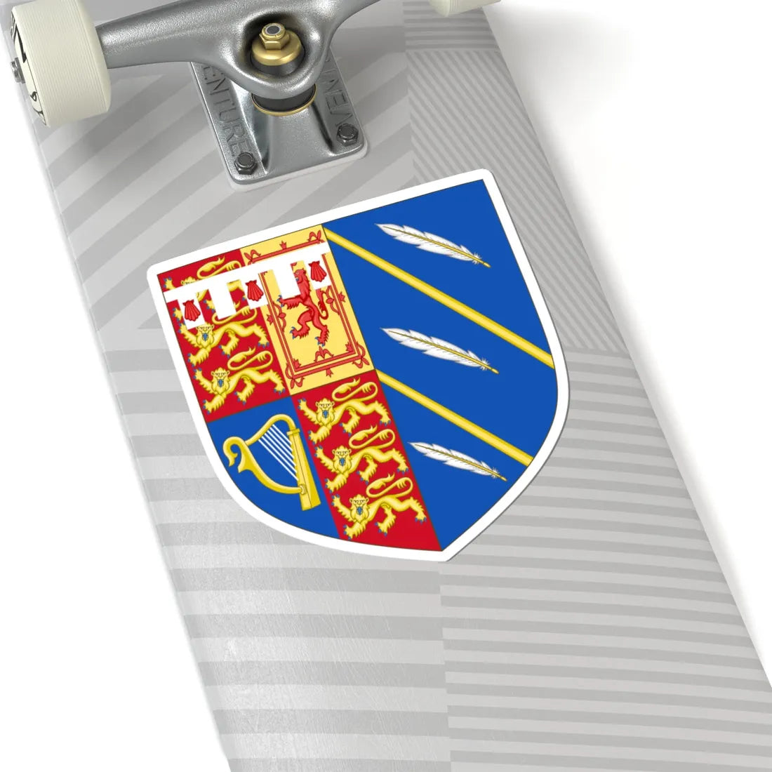 Arms of Meghan Duchess of Sussex (United Kingdom) (Coat of Arms) STICKER Vinyl Kiss-Cut Decal - The Sticker Space