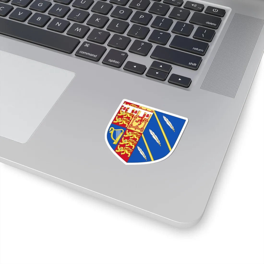 Arms of Meghan Duchess of Sussex (United Kingdom) (Coat of Arms) STICKER Vinyl Kiss-Cut Decal - The Sticker Space