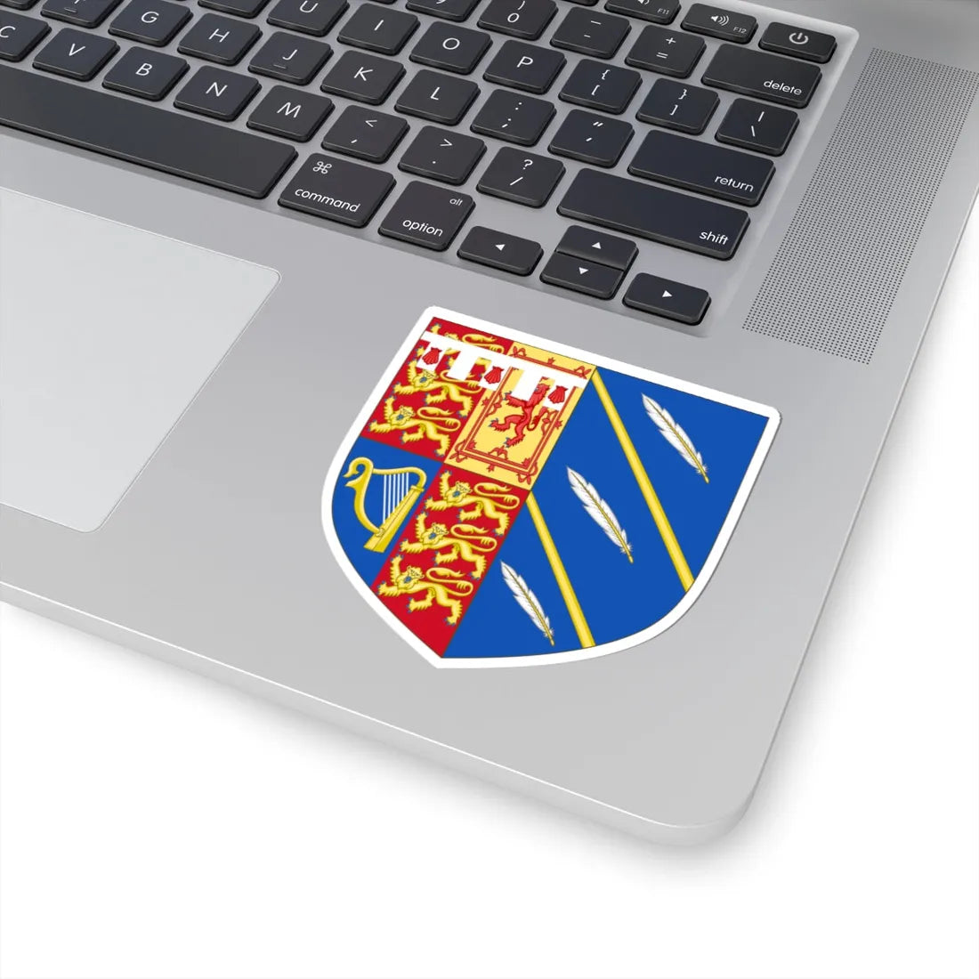 Arms of Meghan Duchess of Sussex (United Kingdom) (Coat of Arms) STICKER Vinyl Kiss-Cut Decal - The Sticker Space