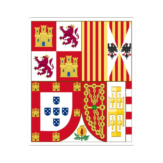 Arms Of Miguel da Paz (Portugal) (Coat of Arms) STICKER Vinyl Kiss-Cut Decal 2 Inch White - The Sticker Space