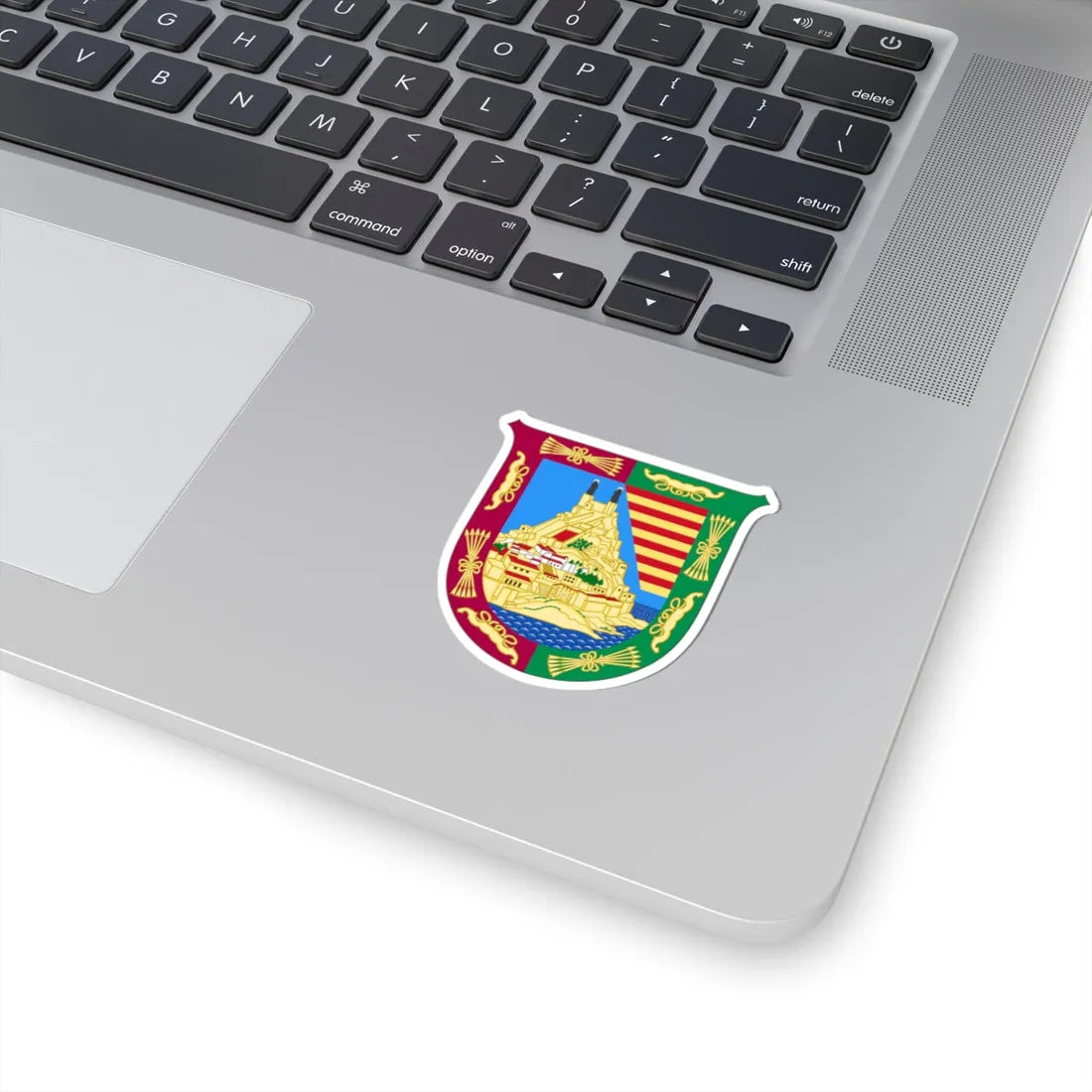 Arms of Málaga Province (Spain) (Coat of Arms) STICKER Vinyl Kiss-Cut Decal - The Sticker Space